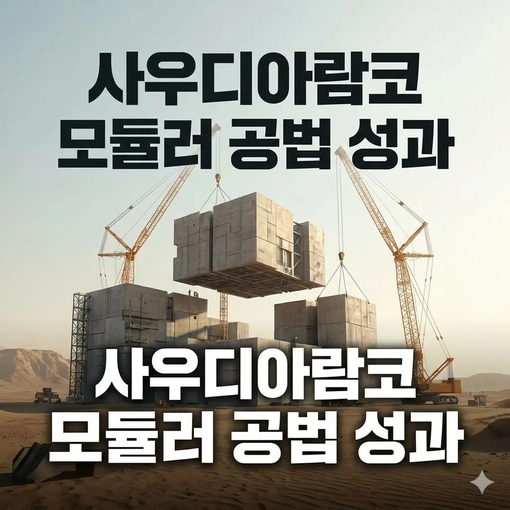 사우디아람코 모듈러 공법 성과